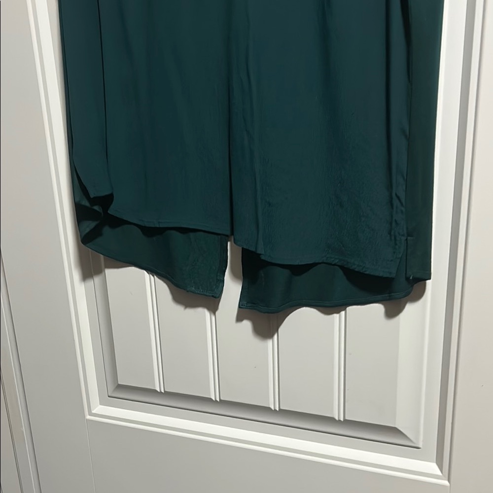 Daniel Rainn Green Cap Sleeve Embellished Blouse - Picture 2 of 5